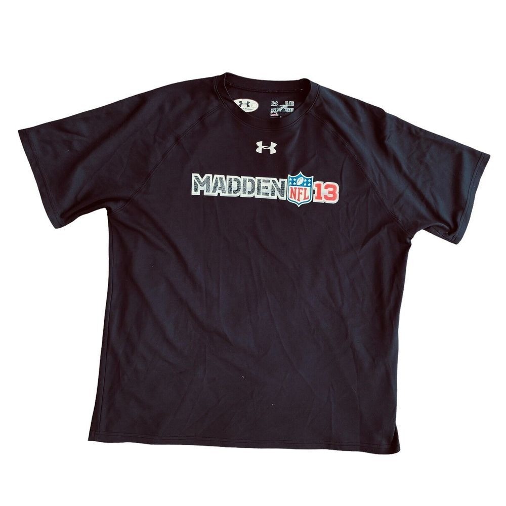 Madden 13 Shirt HTF Under Armour EA Sports NFL Black T-Shirt Tee XL